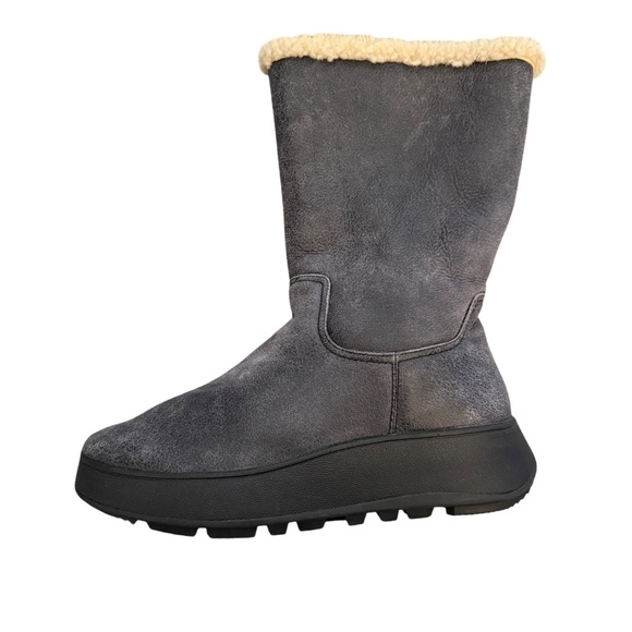 NEW!  FITFLOP F MODE double shearling Women's  Boots - Picture 6 of 12